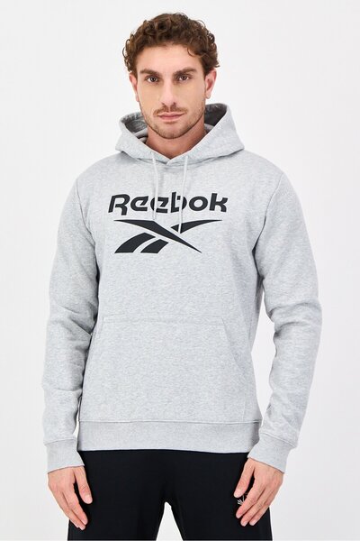 Reebok Men Sportswear Fit Long Sleeve Outdoor Hoodie, Grey