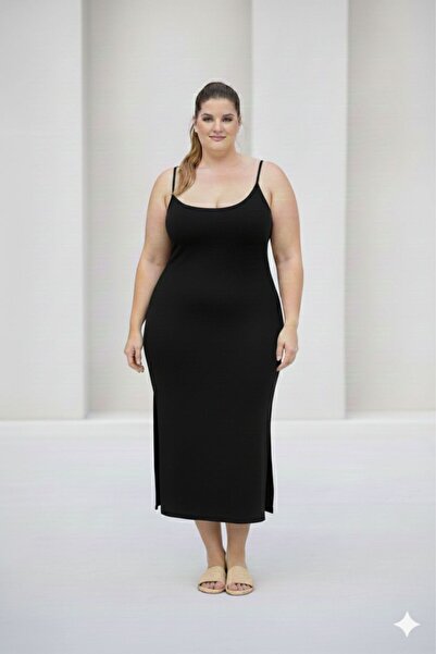 CNG MODA Plus Size Slim Strap Modal Dress