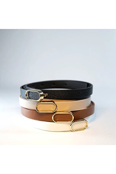 InKitchen حزام بإبزيم بيضاوي رفيع