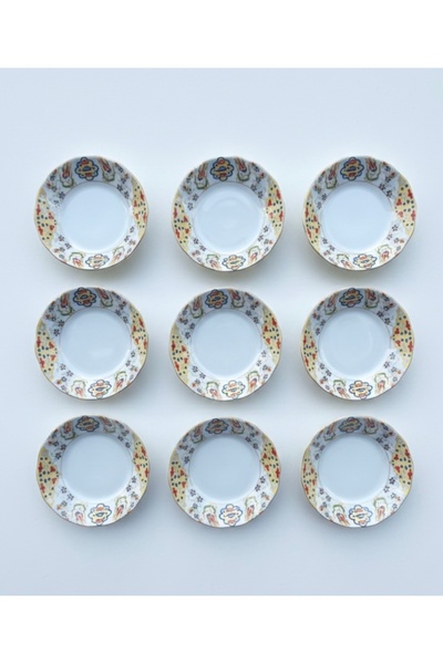 Mebey Home Porselen 6’lı Otantik Çay Kahve Altlığı Tabağı