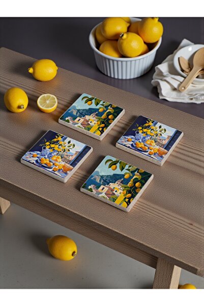 Baumatelier Italy Positano Tile Lemon Garden Themed Natural Stone Travertine ...