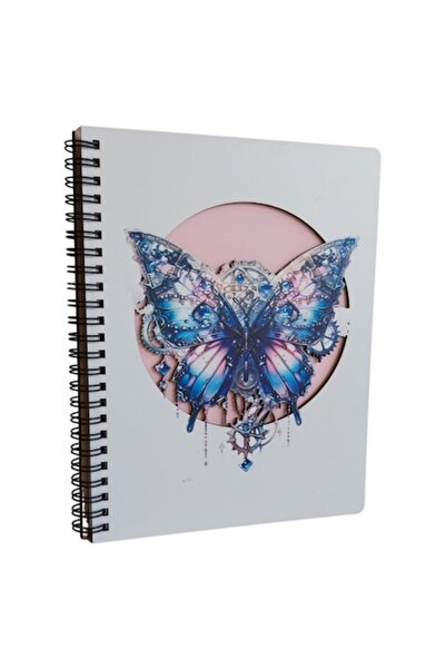 INEDIT CRAFT Copertă agendă MDF culoare fluturi