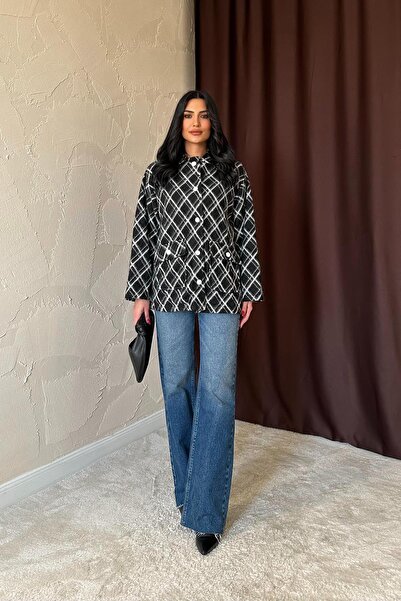 InKitchen Lco12734 - Black Diamond Patterned Jacket
