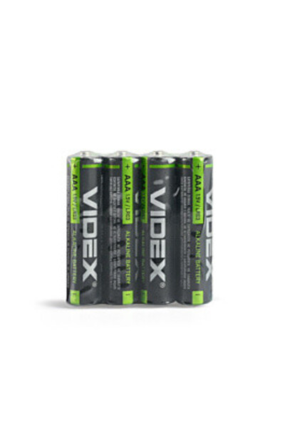 VİDEX 4 pcs Strong Alkaline Batteries AAA LR 03 1.5 V 1200 mAh