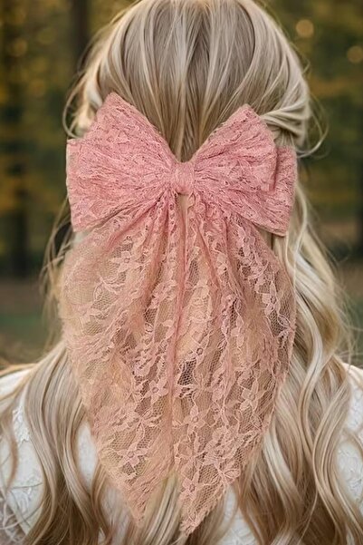 New Obsessions Elegant Lace Long Bow Automatic Buckle