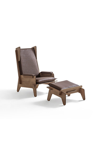 Husho Wood Demonte Ahşap Baba Koltuğu