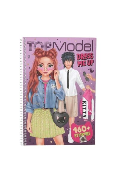 DEPECHE TOPModel Dress Me Up Big REBEL KITTY Activity Notebook with Stickers