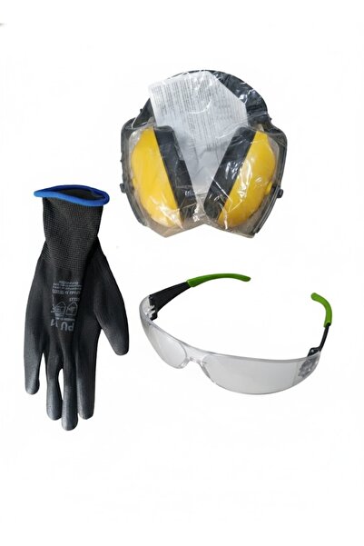 Secura İş Güvenliği Mounting Glove + Headset + Goggles All in One