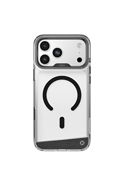 Kajsa iPhone 17 Pro Kılıf M-safeli Airbagli O-Ring Şeffaf Trans Alüminyum Shi...