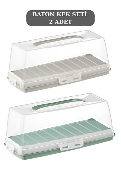 PONÇİK BEBEK Rectangular Baton Cake Pan with Lock 37cm the Price Is for 2 Pieces