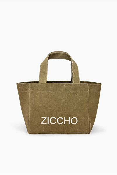 ZICCHO Geantă de mână din pânză de dimensiune medie, cu efect de spălare