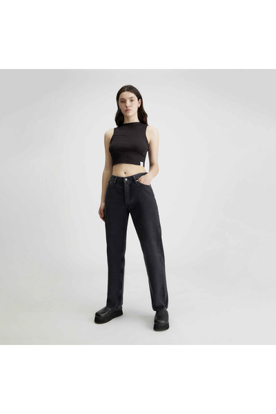 Calvin Klein Kadın Mavi Pantolon