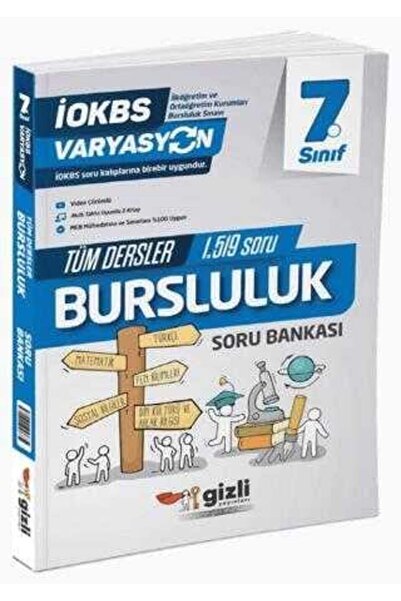 Gizli Yayınları 7. Sınıf Varyasyon Tüm Dersler Bursluluk Soru Bankası