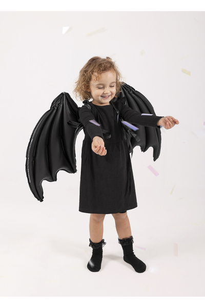 Widmann Inflatable carnival wings 85x50cm Lilac Black model