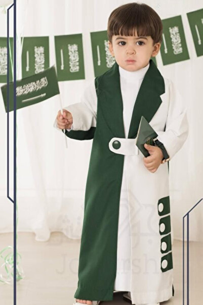 Abaya-AB دقلة أطفال تراثية فاخرة للمناسبات – أناقة الهوية السعودية