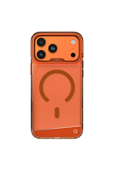 Kajsa iPhone 17 Pro Kılıf M-safeli Airbagli O-Ring Şeffaf Trans Alüminyum Shi...