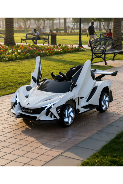 Fab N Funky سيارة ركوب أنيقة تعمل بالبطارية مع جهاز تحكم عن بعد، مناسبة للأطف...