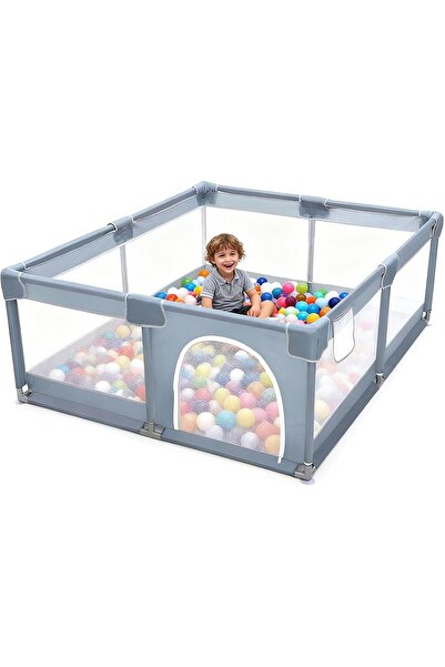 BLOOMING TIME حظيرة لعب للأطفال، 150 × 180 × 68 سم، حظيرة لعب كبيرة للأطفال ا...