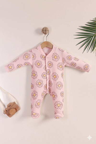 kidello Baby Girl Romper with Daisy Booties