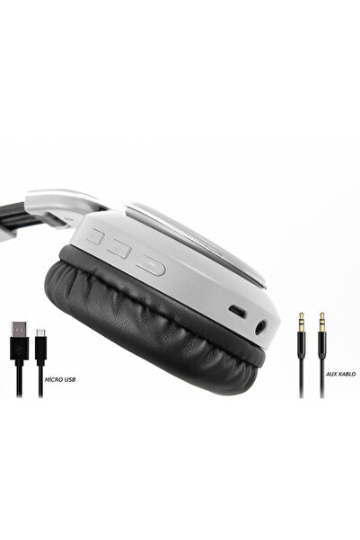 Snopy Cosy Gri Mobil Telefon Uyumlu Bluetooth Kablosuz Mikrofonlu Kulaklık Sn-34bt