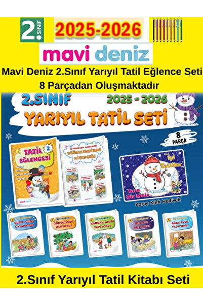Fenomen Yayıncılık Mavi Deniz Yayıncılık 2025-2026 2.Sınıf Tatil Eğlencesi Se...