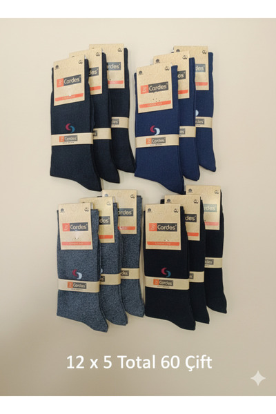CARDES Men's Classic Socks Wholesale Cotton 60 Pairs