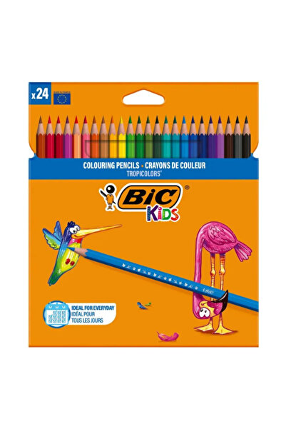 Bic Set de creioane colorate Tropicolors, 24 de piese