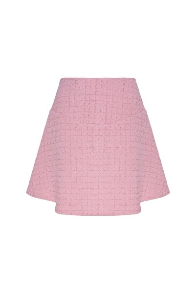 laulei Tweed Mini Skirt Pink