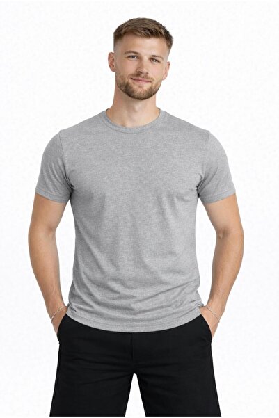 AXXEL Tricou cu mânecă scurtă pentru bărbați, gri Melange tricou -d405