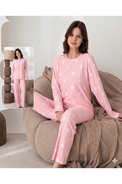 Freshness 0532 Women's Suede Long Sleeve Pajama Set