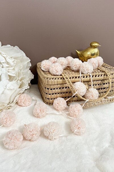 PAMUKA Tulle Mini Pompon Pinkish Vanilla