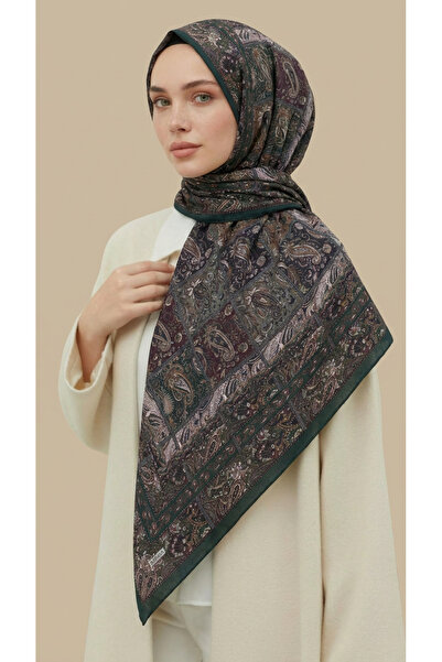 Karaca Eşarp MAVERA 120 СМ БАВОВНЯНИЙ ШАЛІ - ХАКИ