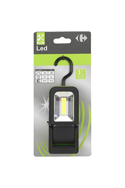 Carrefour Lampa portabila cu miniLED Carrefour, Negru