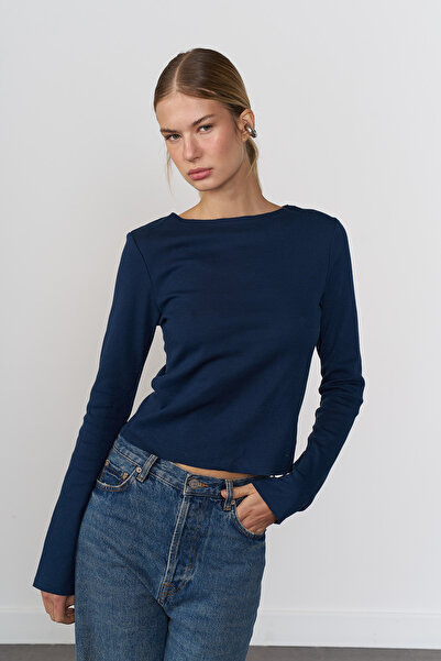 Beyyoglu %100 Cotton Kayık Yaka Tshirt