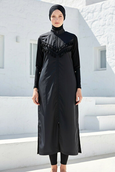 Marina Full Covered Hijab Swimsuit Black 1998
