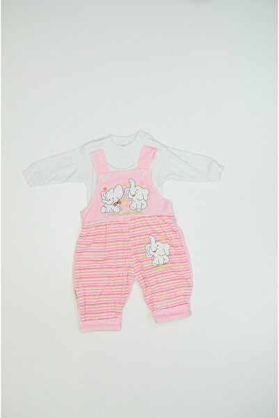 Baby Slon Kids Clup Kışlık kadife ikili 2 fil nakışlı çıtçıt kapamalı bisikle...