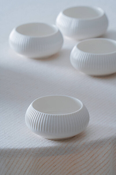 ACAR Bianco Perla Porcelain Round Bowl - 8 cm