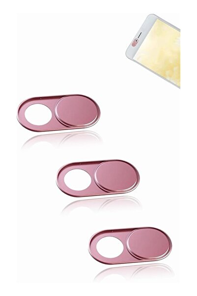 The Bros Ultra-Thin 0.7mm Metal Web Camera Cover - Rose Gold (3PCS)