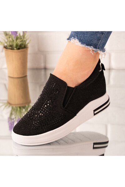 Sofia Store Sneakersi dama din material textil cu pietre Molly