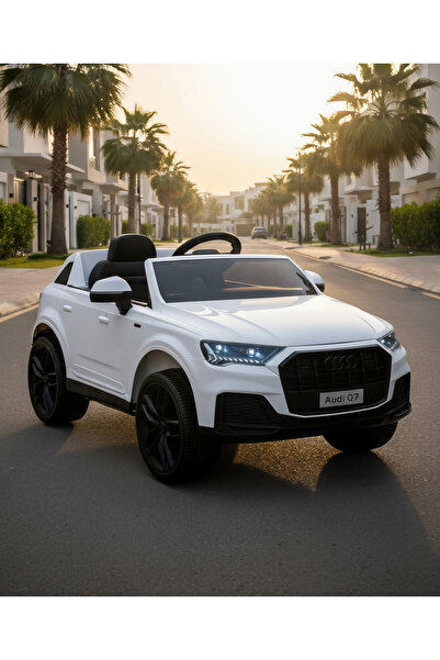 Fab N Funky سيارة أطفال كهربائية قابلة للركوب من طراز أودي Q7 موديل 2023، مزو...