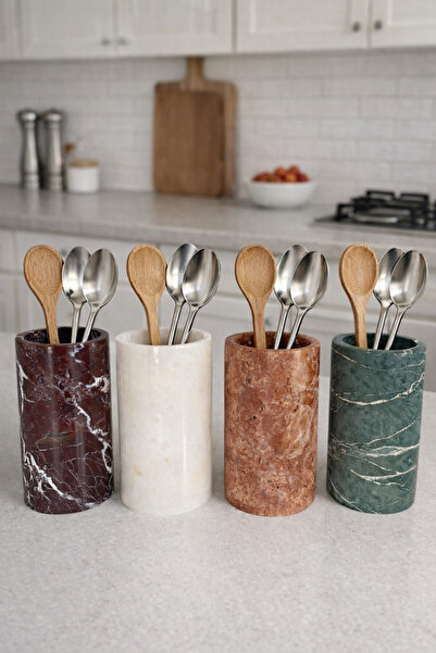 zekmar home stone Beyaz mermer kaşıklık