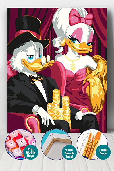 Picasso World Hobby Art Sayılarla Boyama Numaralı Tuval Seti Fırça Boya Dahil...