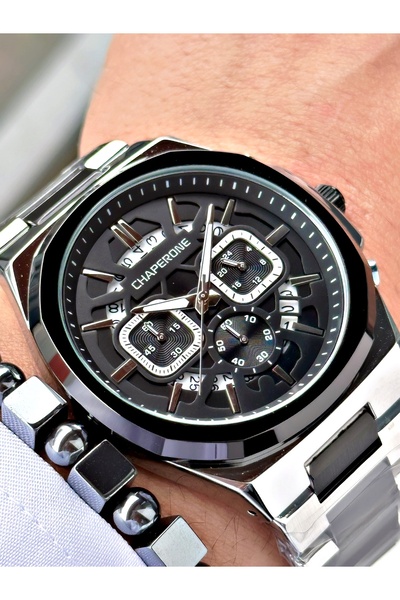 Chaperone Silver Color Functional Original 3 Atm Water Resistant Guaranteed M...