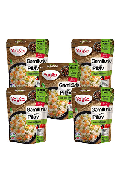 Yayla Yemek Hazır Garnitürlü Pirinç Pilavı 250 gr x5