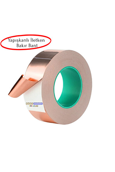 SLCMARKETİM Bakır Folyo İletken Bant 50mmx10mt