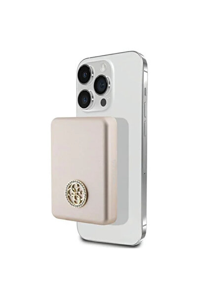 Guess MagSafe 4G Strassed Metal Logo induction power bank 5W 3000mAh - gold