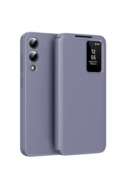 Techsuit Husa pentru Samsung Galaxy S25 Edge - SmartView Series - Purple