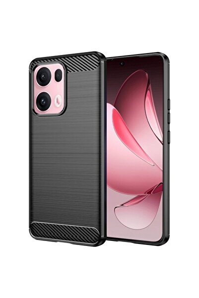 Techsuit Husa pentru Oppo Reno13 Pro - Carbon Silicone - Black
