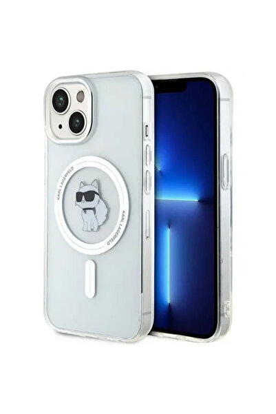Karl Lagerfeld IML Choupette MagSafe case for iPhone 15 - transparent