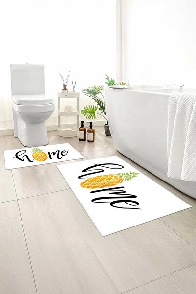 Monnhein Комплект от 2 броя банички килимчета, меки, с неплъзгаща се основа, ...